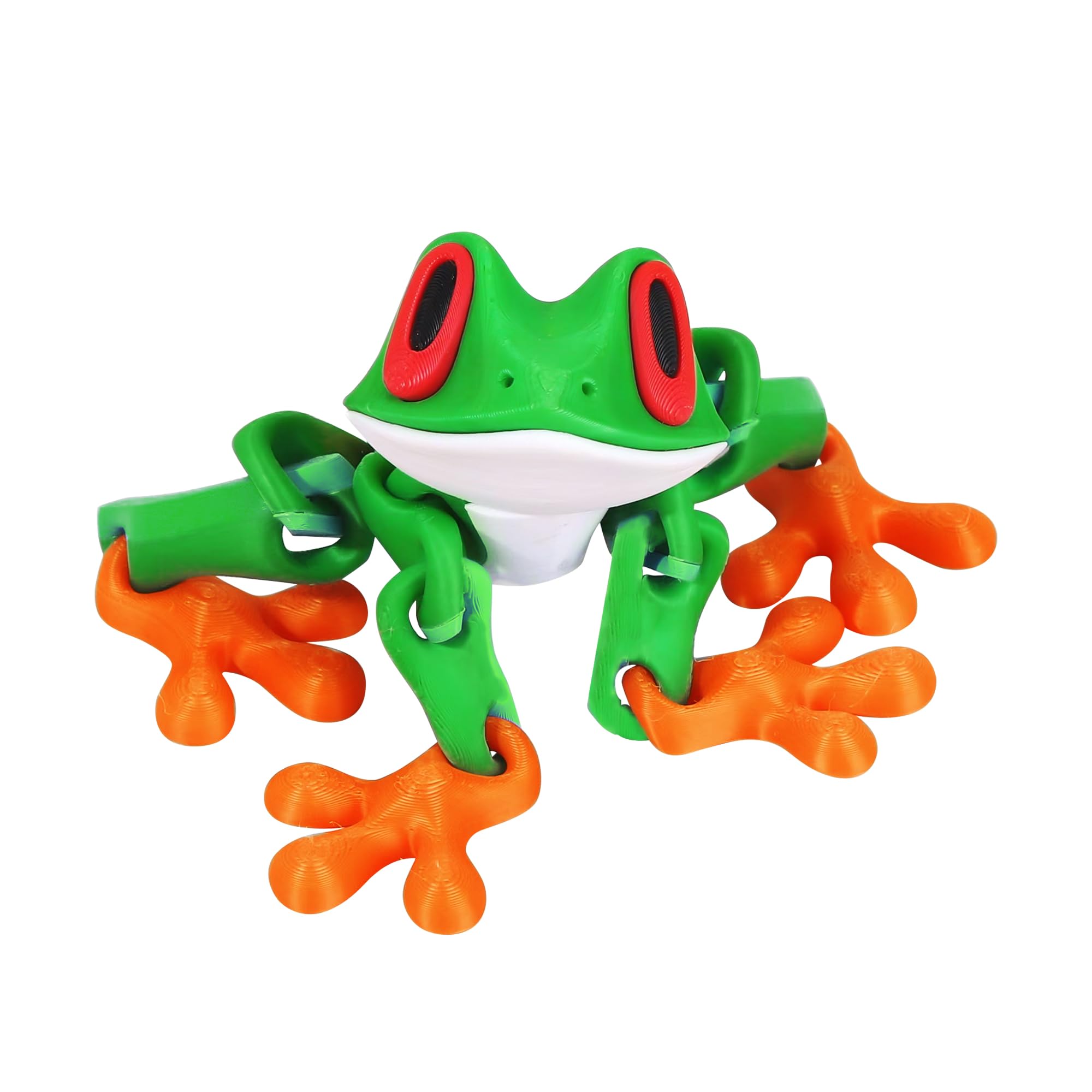 Amazon.com: gzpynsgaoh 3D Multi-Color Printed Articulated Frog, 3D